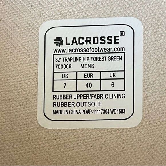 LaCrosse Men's Trapline 32-Inches Hip Waders Rubber - Picture 6 of 9